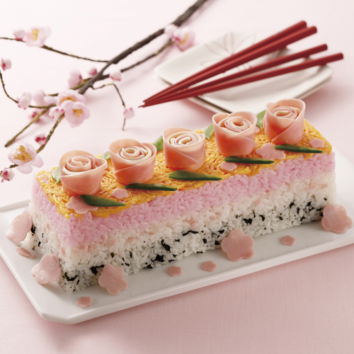 ハムのひな祭りケーキ寿司 Foodlier Recipes