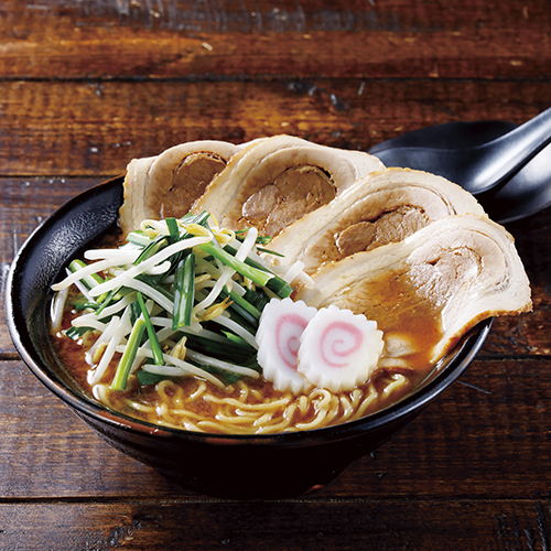 大判厚切叉焼とニラもやしのせ　味噌ラーメン