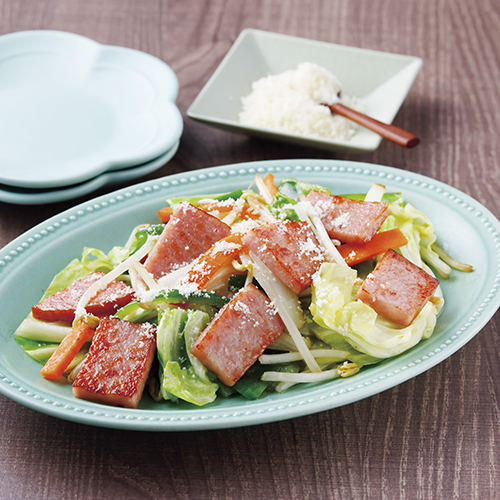 カット野菜で簡単調理！モーニングステーキのごちそう野菜炒め