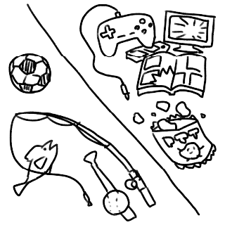 インドア？アウトドア？のアイコン